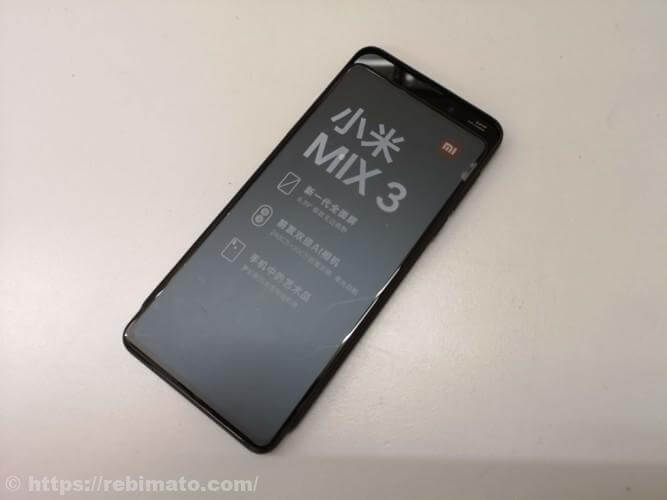 Xiaomi Mi Mix3スマートフォンの外観