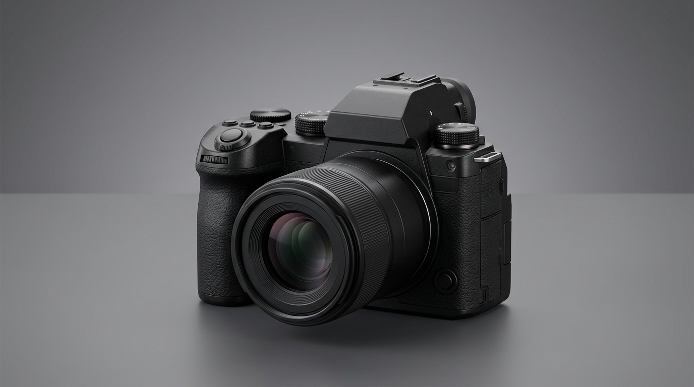 黒いデジタルカメラ