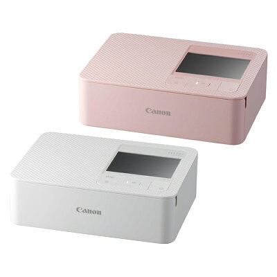 Canon製ピンクと白のポータブルプリンター