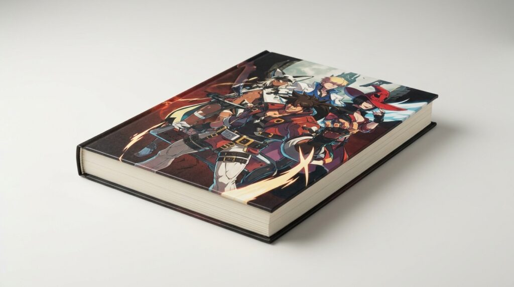 ゲームキャラクター表紙の厚い本