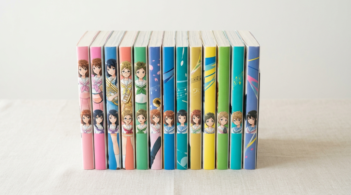 アニメキャラの背表紙の本12冊