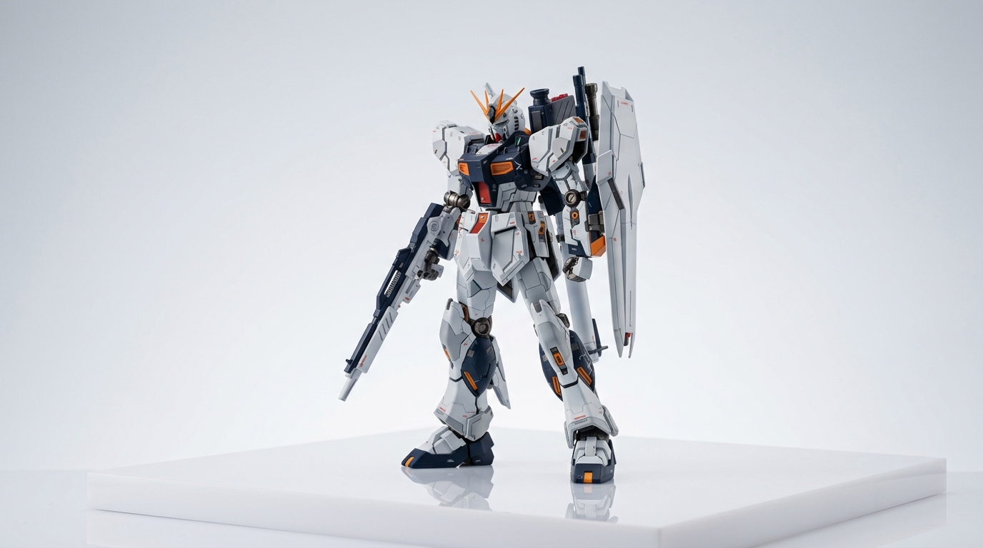 白と紺のガンダム