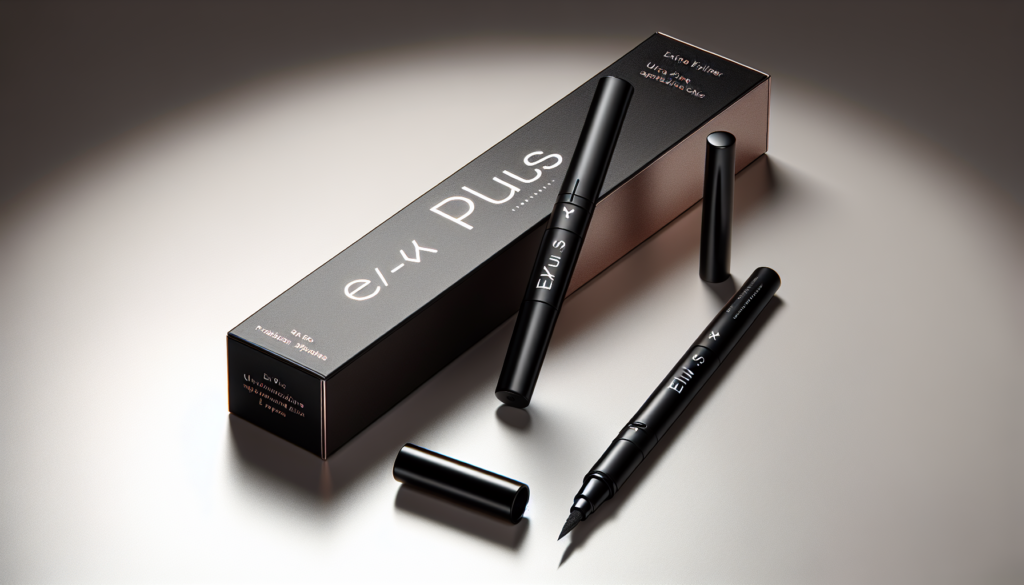 黒い化粧品の箱とアイライナー