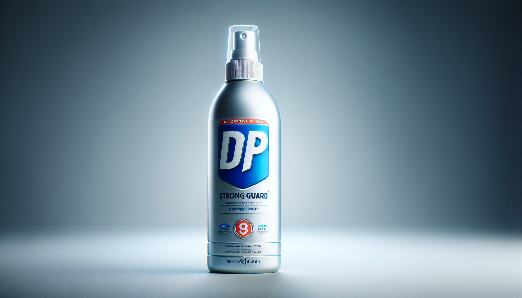 DPロゴの銀色スプレーボトル