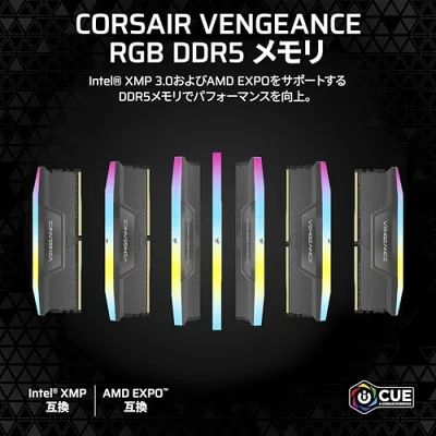 CORSAIR RGB DDR5メモリ