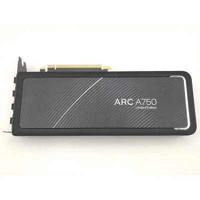 黒いArc A750グラフィックスカード