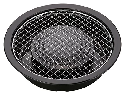 黒い卓上網焼き器