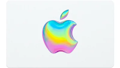 虹色のAppleロゴバルーン