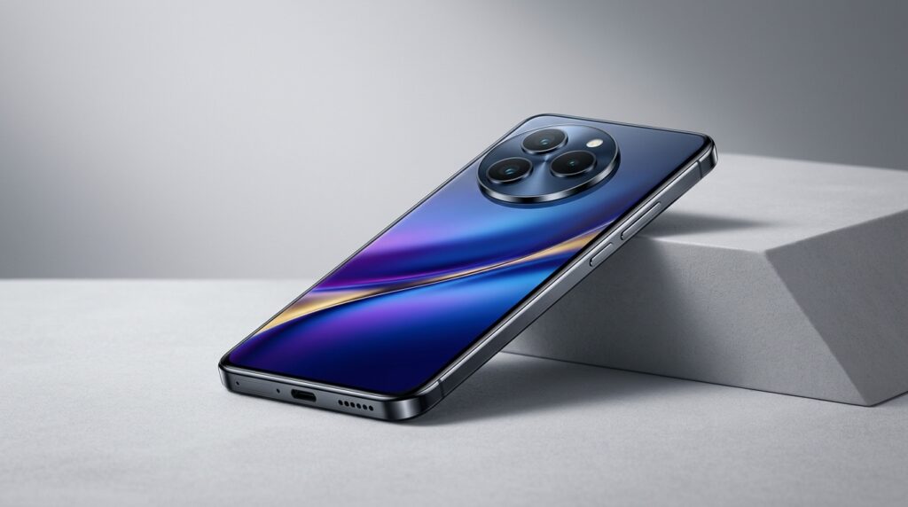青いグラデーションスマホ