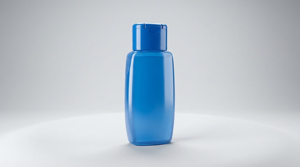 青いプラスチックボトル