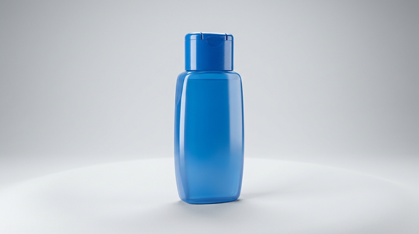 青いプラスチックボトル