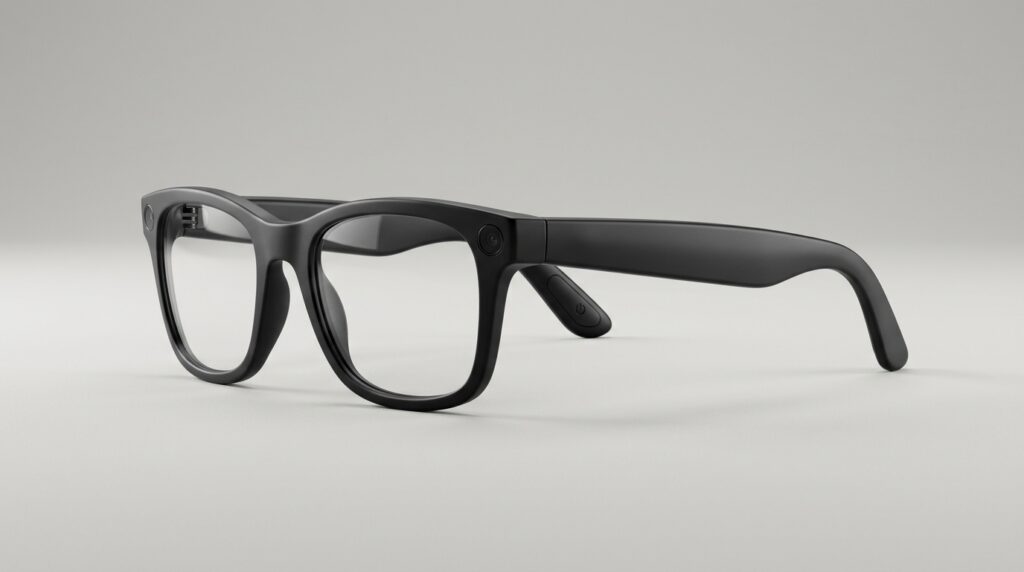 黒いスマートグラス