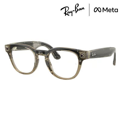 茶と黒のRay-Ban Metaスマートグラス