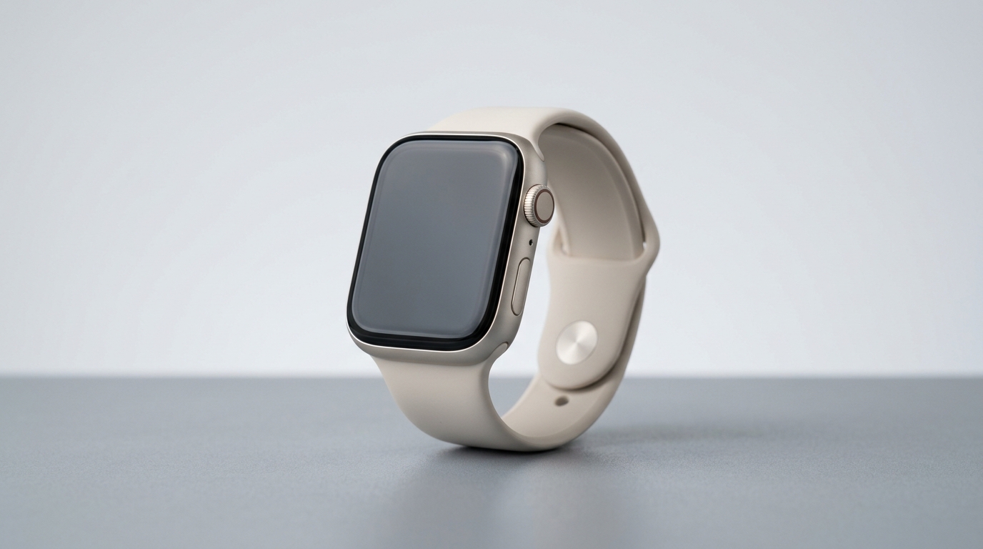 ベージュバンドのApple Watch