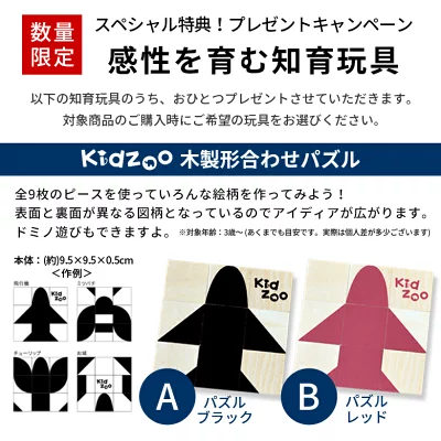 KidZoo 木製飛行機パズル