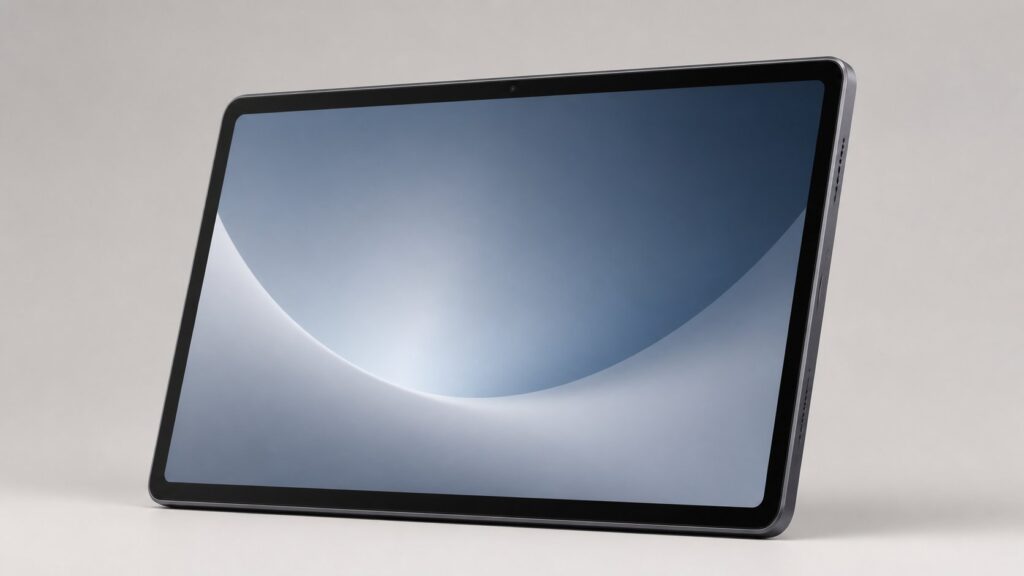 灰色のタブレット端末