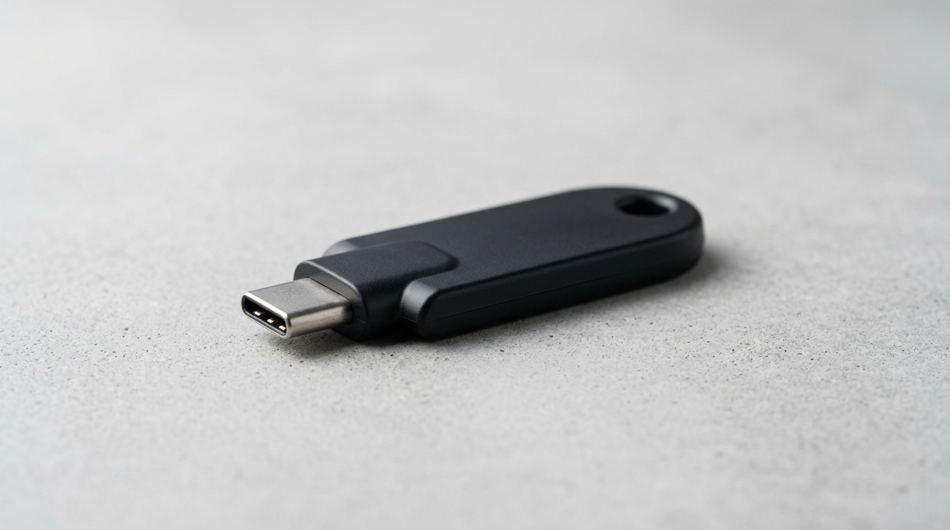 黒いUSB Type-Cセキュリティキー