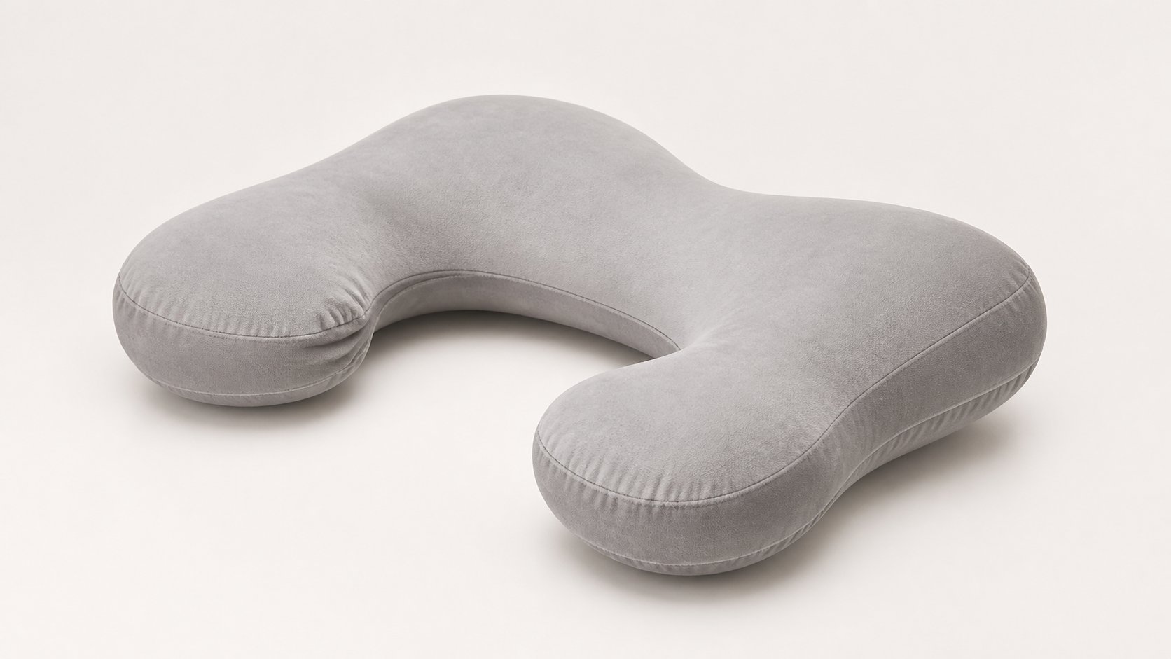 グレーのU字型の枕