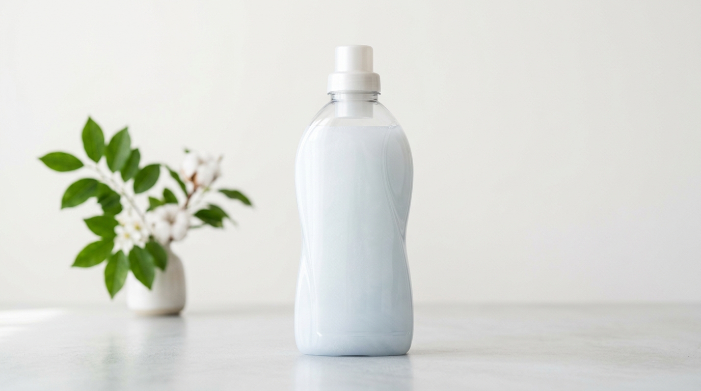 青い洗剤のボトル
